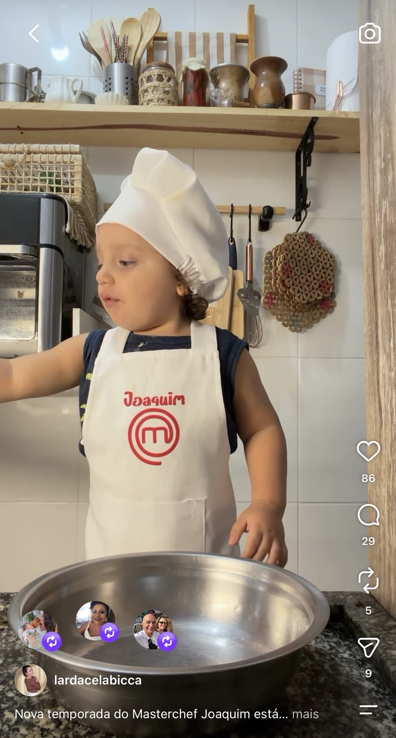 Exemplo de vídeo com participação de criança em conteúdo digital